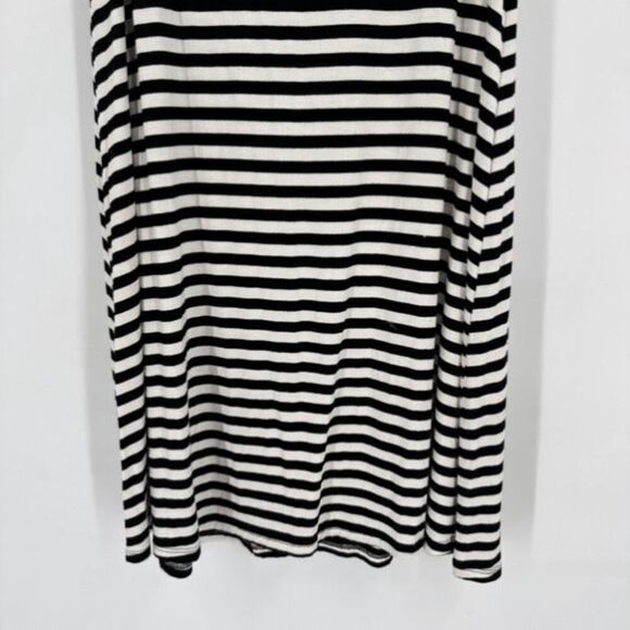The Impeccable Pig Womens Striped Summer Mini Dress Black White Size Large - Picture 4 of 7